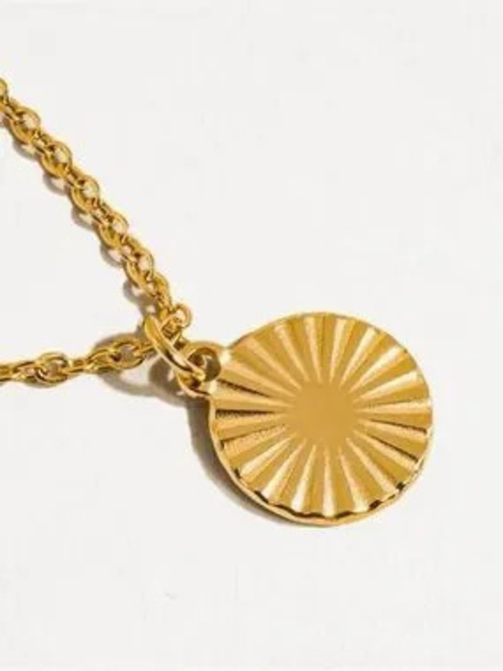 18K Dainty Sun Gaze Necklace (1013)